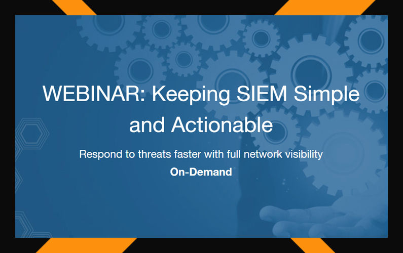 Keeping SIEM Simple and Actionable